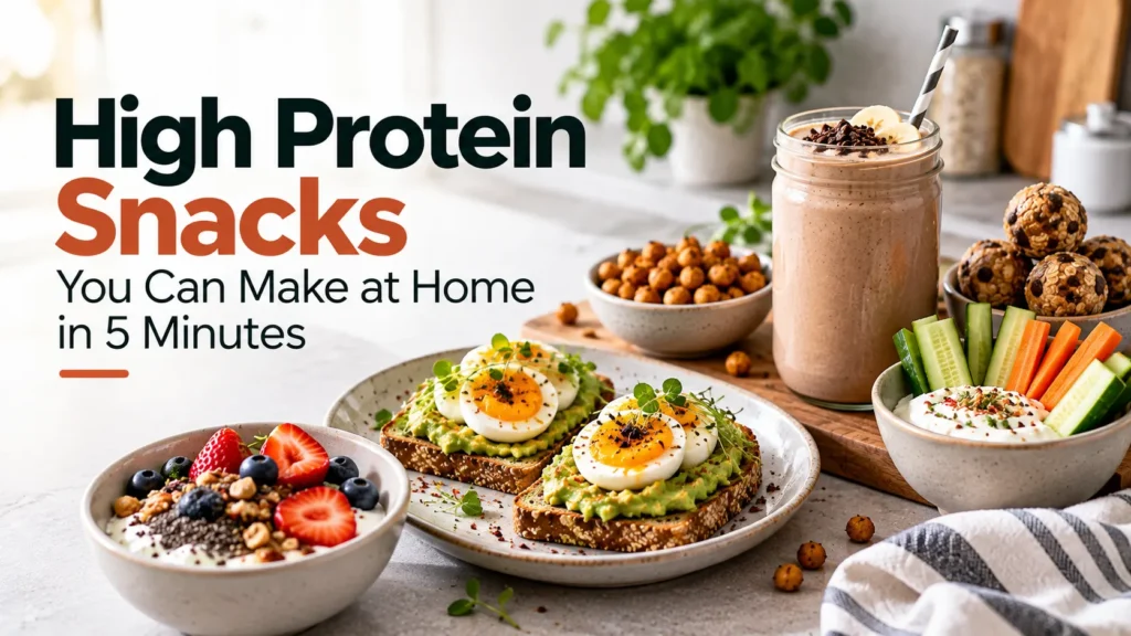 High Protein Snacks You Can Make at Home in 5 Minutes